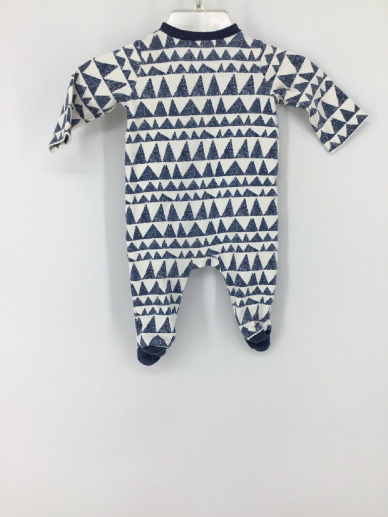 Gymboree Child Size Newborn Navy Sleepers