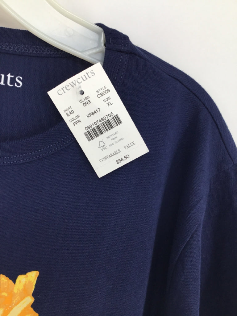 Crewcuts Child Size 12 Navy screen printed T-shirt - boys