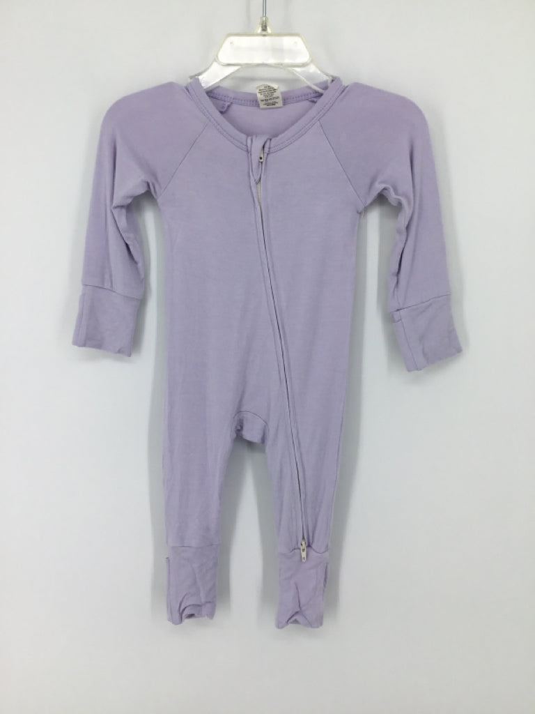 brandless Child Size 0-3 Months Purple Pajamas - girls