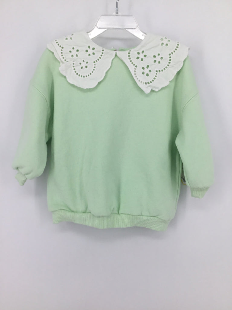 Next Child Size 2 Green Sweatshirt - girls