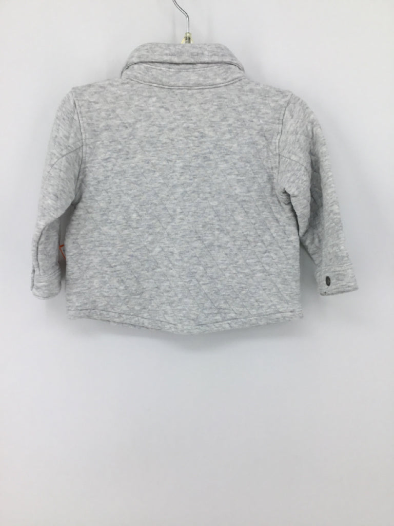 Old Navy Child Size 6-12 Months Gray Color Block Shirt - boys