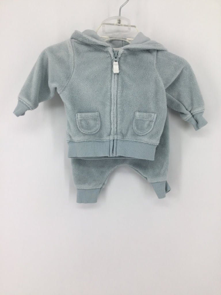 Carter's Child Size Newborn Blue Solid Outfit - boys