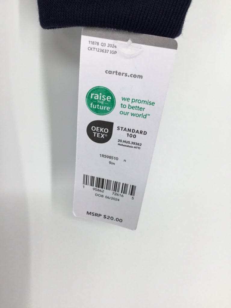 Carter's Child Size 9 Months Navy Sleepers