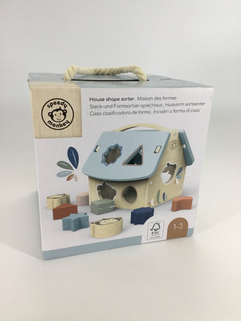 Speedy Monkey House Shape Sorter