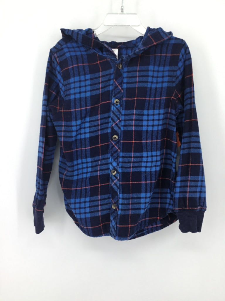 Hanna Andersson Child Size 5 Blue Plaid Shirt - boys
