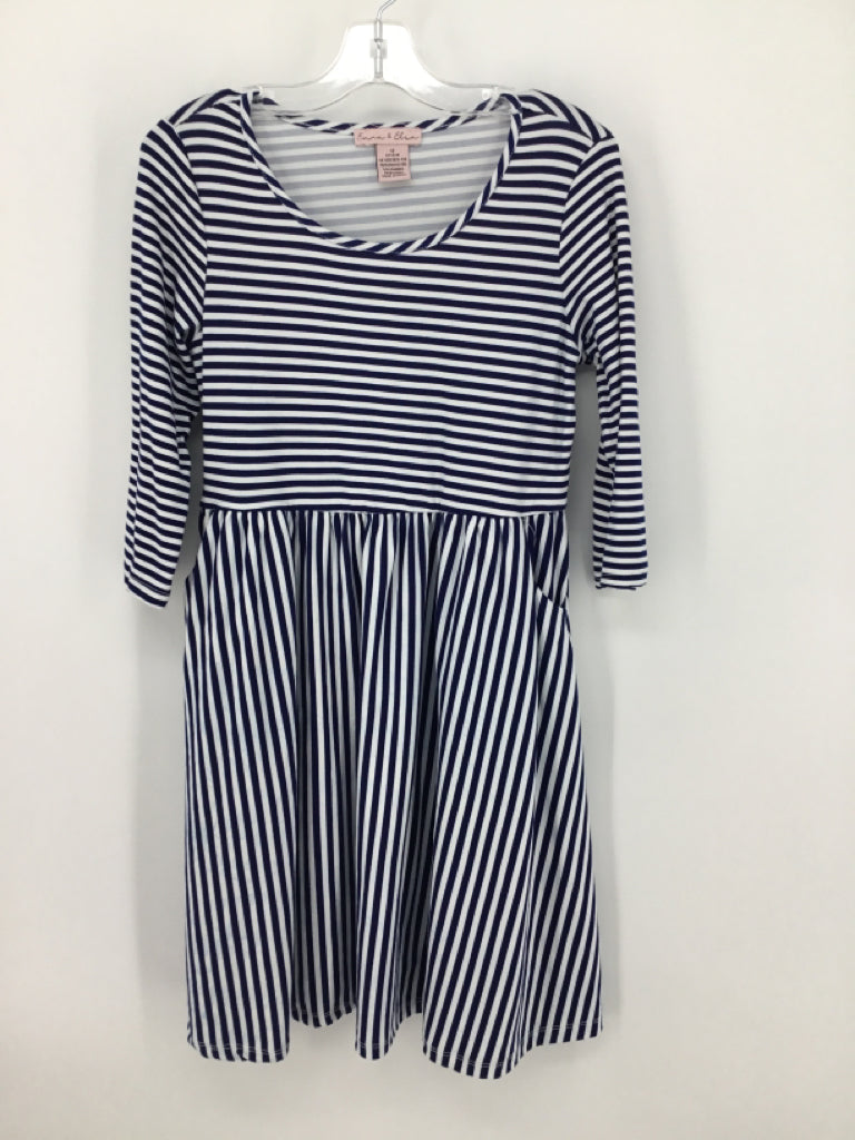 Emma & Elsa Child Size 12 Navy Dress - girls