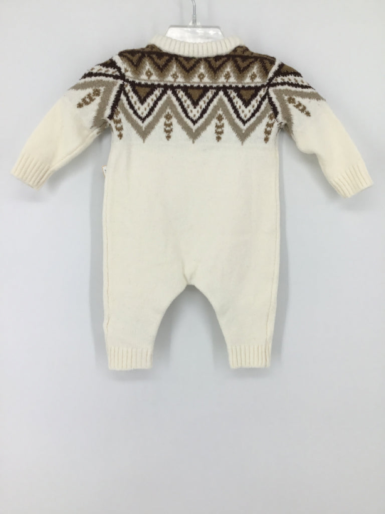 Old Navy Child Size 0-3 Months Cream Print Outfit - boys