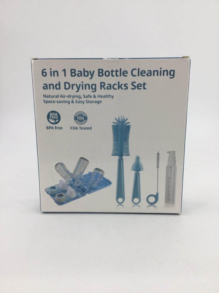 6 in 1 Baby Bottle Cleaning and Drying Racks Set