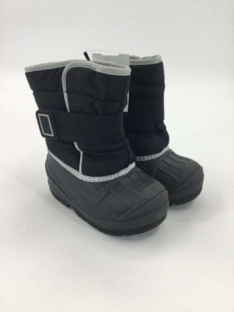 Cat & Jack Child Size 6 Toddler Black Rain/Snow Boots