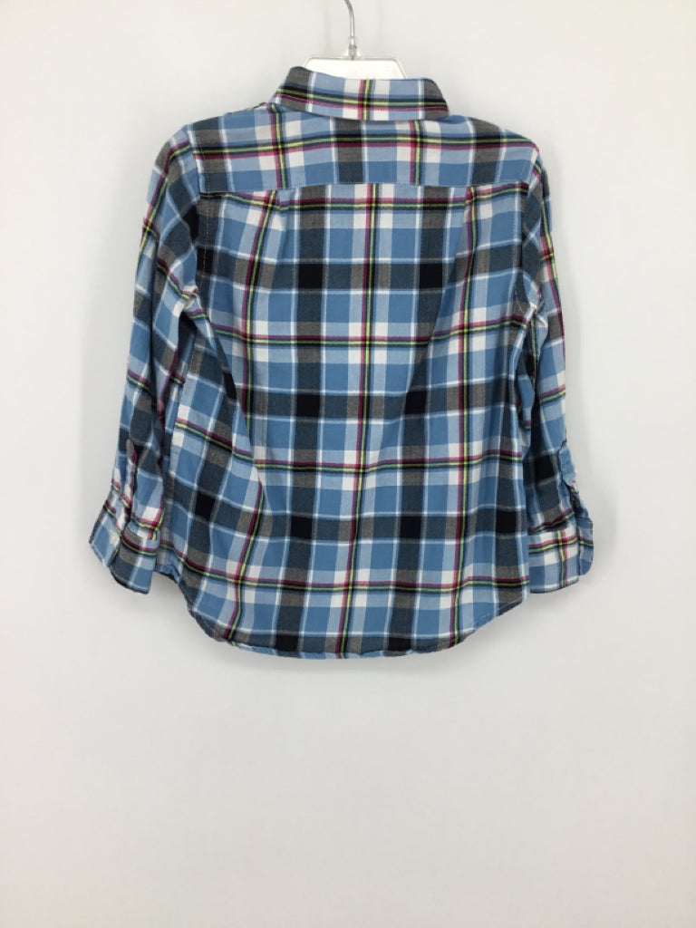 Crewcuts Child Size 3 Blue Plaid Shirt - boys
