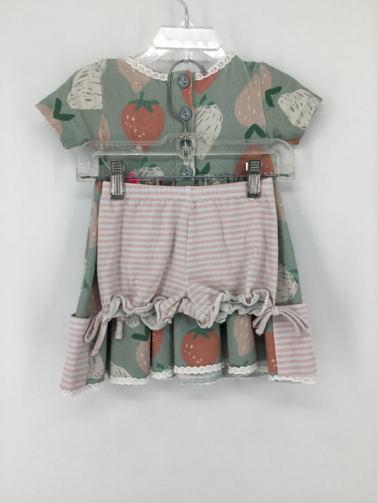 GiGi and Max Child Size 12-24 Months Green Dress - girls