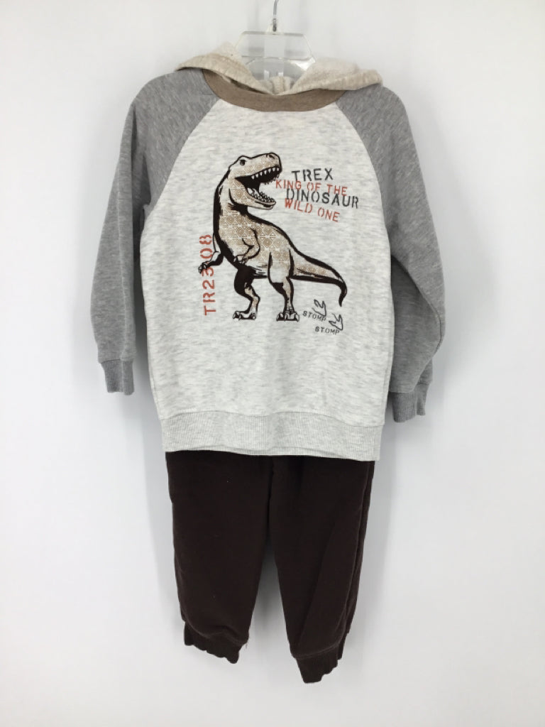 Kids Headquarters Child Size 4 Gray Dinosaur Outfit - boys