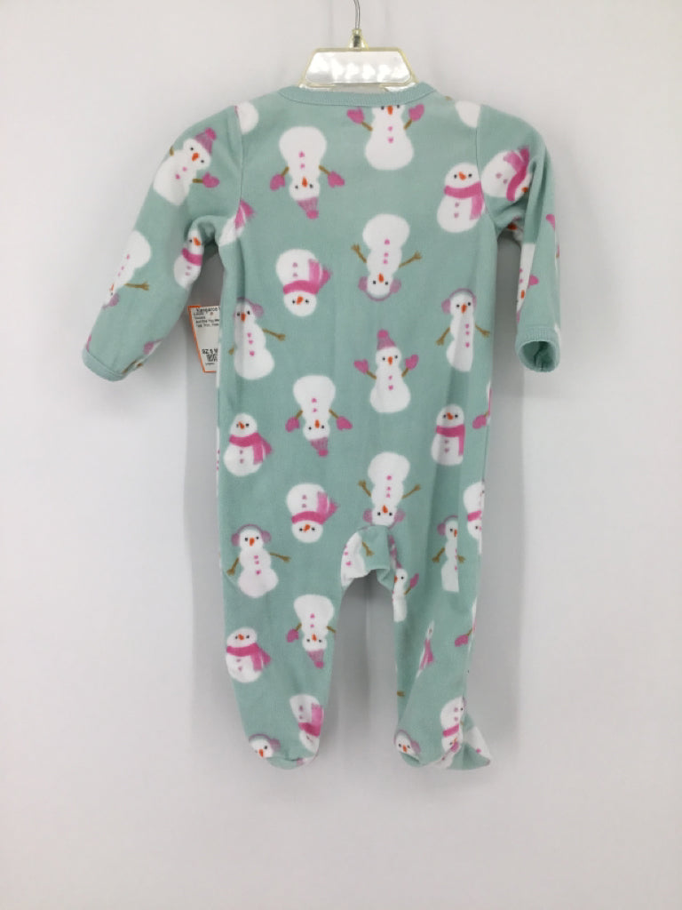 Just One You Made by Carters Child Size 6 Months Teal Sleepers