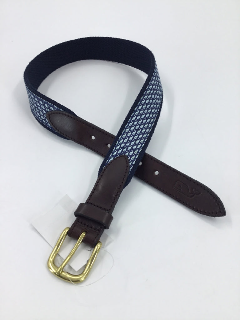 vineyard vines Child Size 3 Navy Print Belt/Suspenders