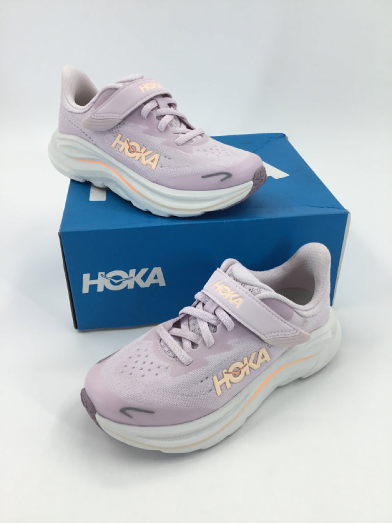Hoka K Clifton 10 Child Size 1 Youth Purple Sneakers