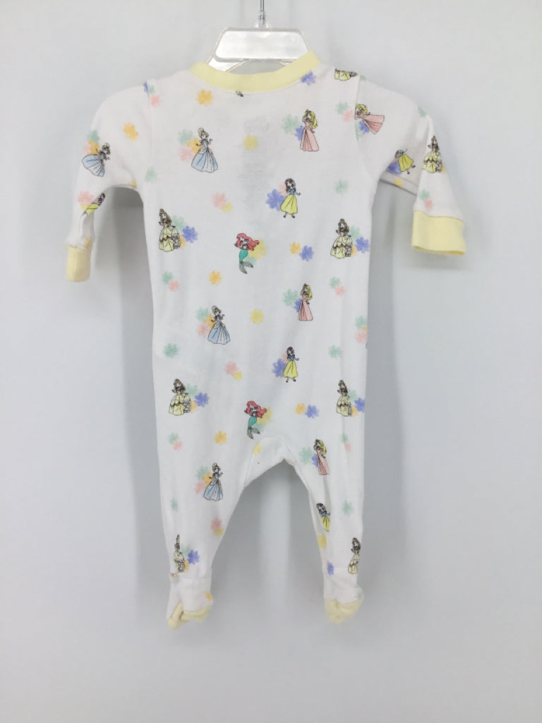 Disney Child Size 3-6 Months Yellow Sleepers