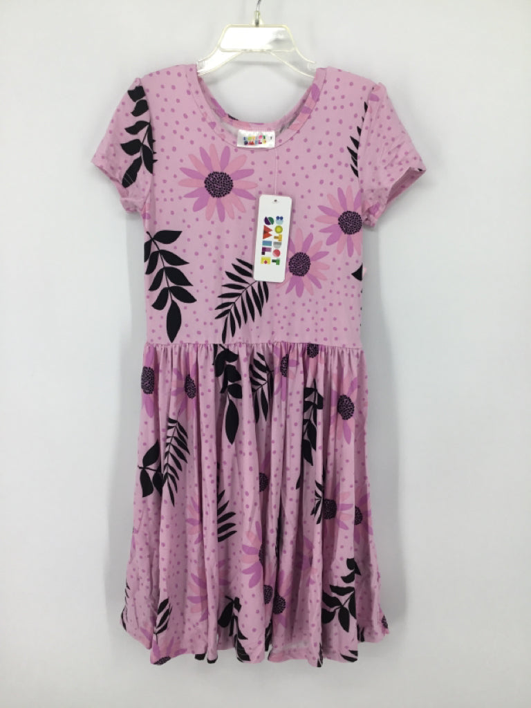 Dot Dot Smile Child Size 7 Purple Dress - girls