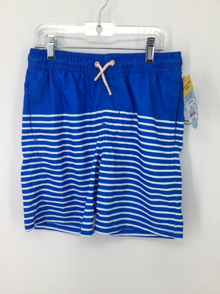 Cat & Jack Child Size 10 Blue Stripe Swimwear - boys