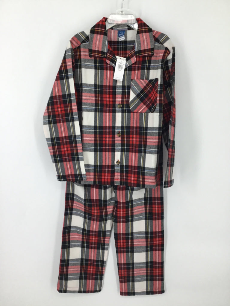 Old Navy Child Size 6 Red Plaid Pajamas - boys