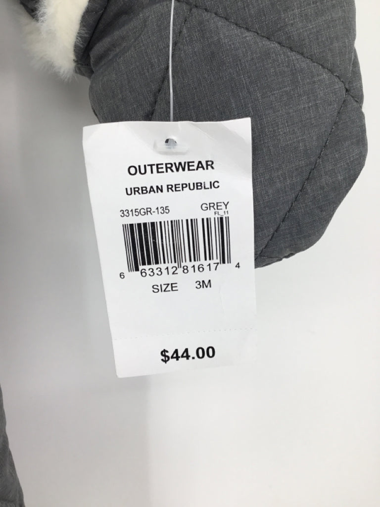 Urban Republic Child Size 3 Months Gray Solid Outerwear - boys