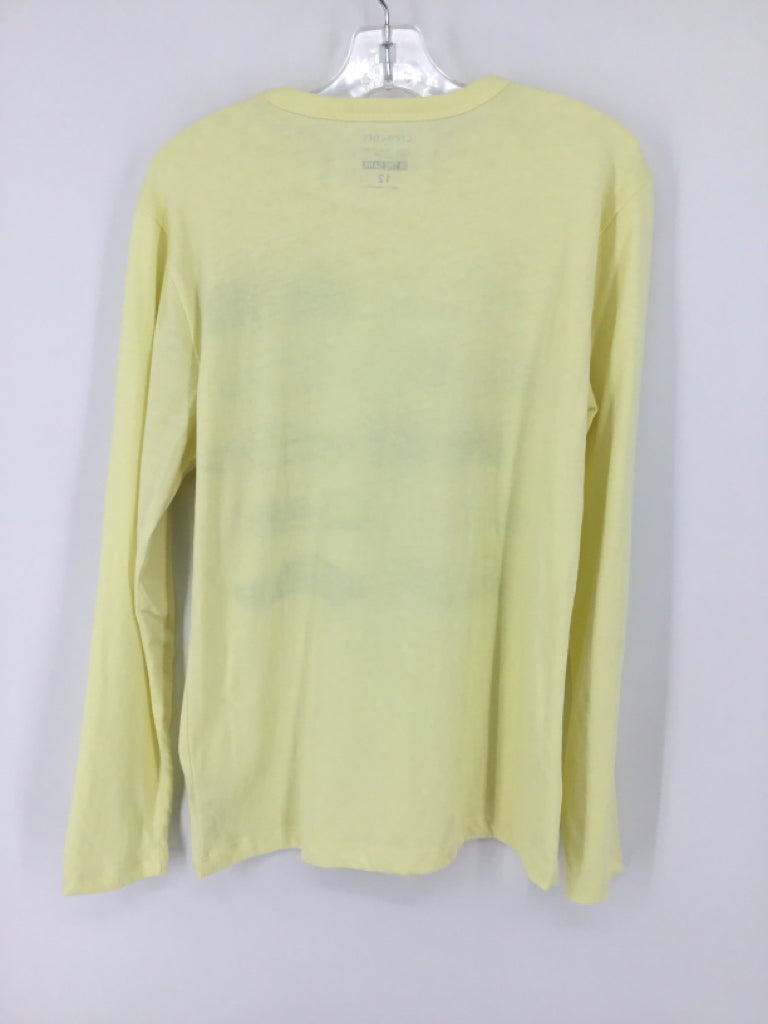 Crewcuts Child Size 12 Yellow screen printed T-shirt - boys
