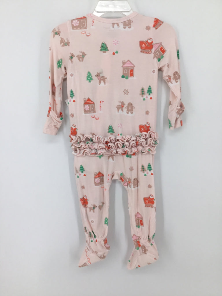 Angel Dear Child Size 6-9 Months Pink Christmas Sleeper
