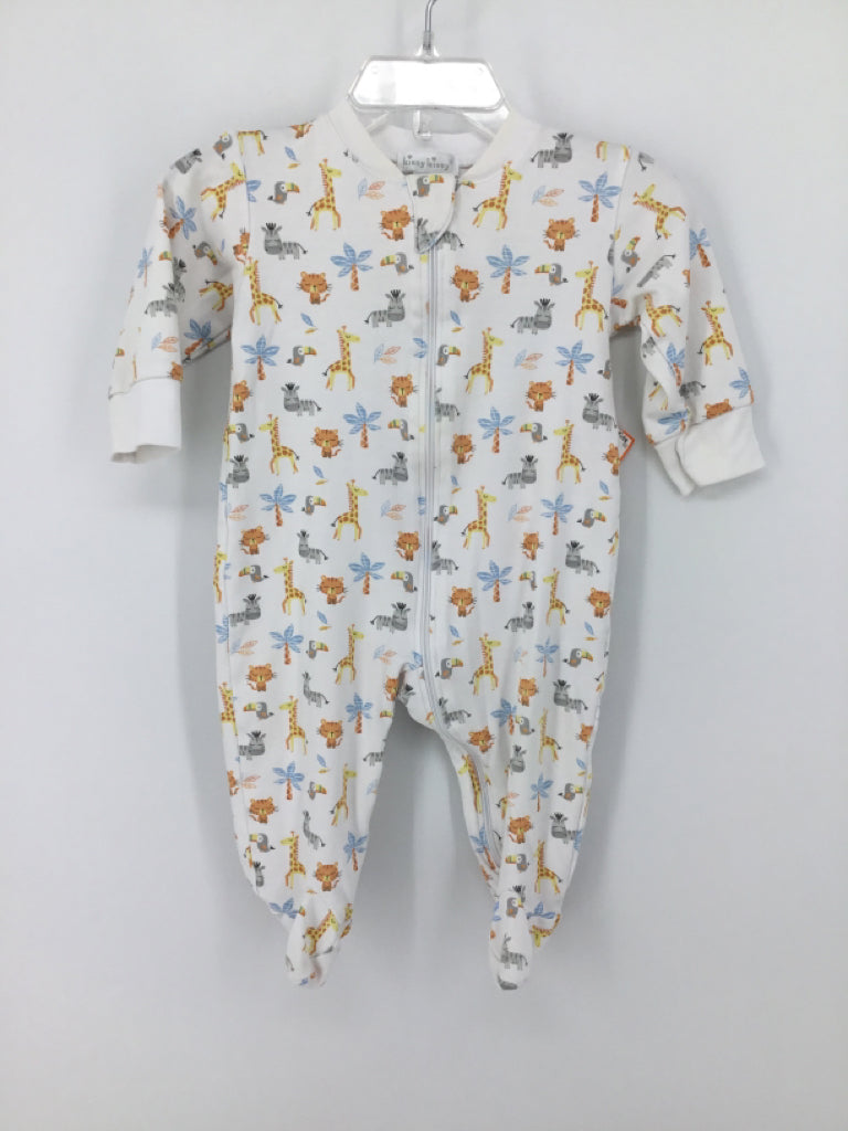 Kissy Kissy Child Size 6-9 Months White Print Outfit - boys