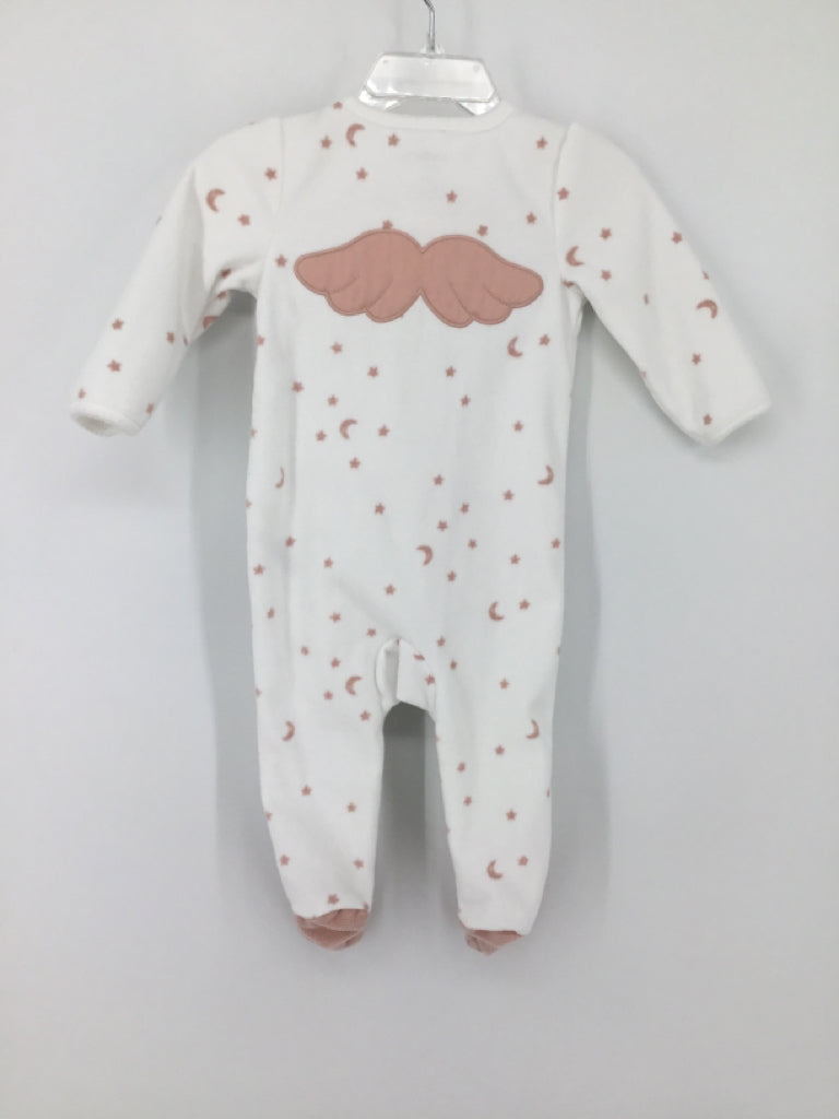 Just One You Made by Carters Child Size 6 Months White Sleepers