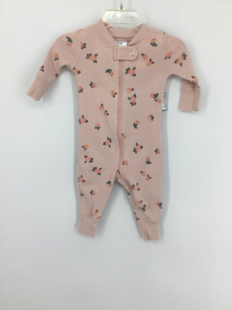 Hanna Andersson Child Size 0-3 Months Pink Pajamas - girls