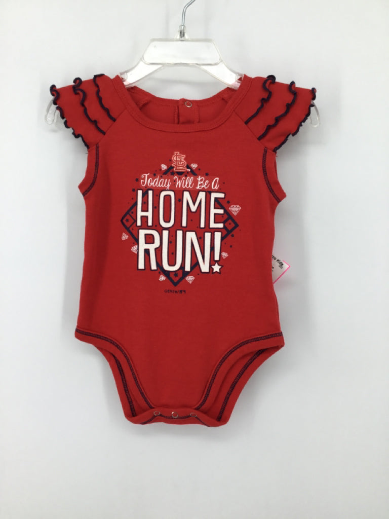 Genuine Merchandise Child Size 3-6 Months Red Onesie