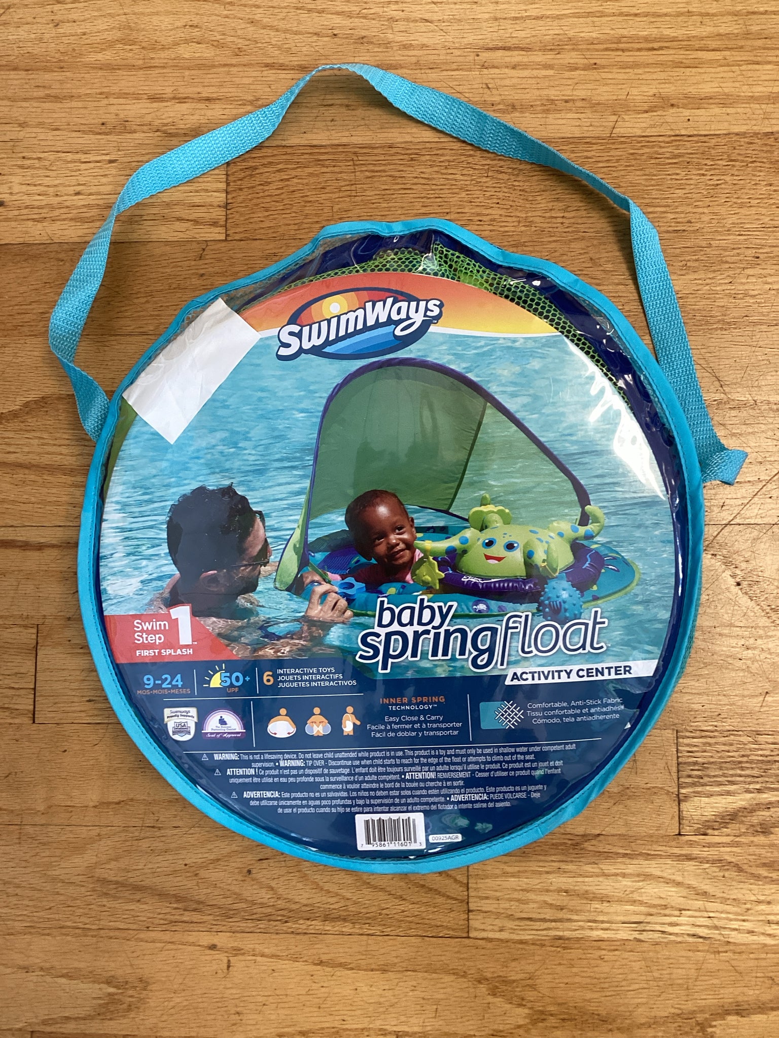 Swimways Baby Spring Float Activity Center with canopy