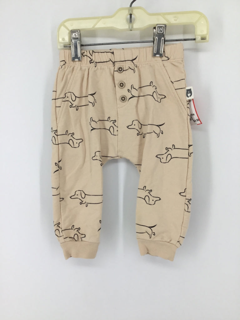 Rabbit + Bear Child Size 12 Months Tan Dog Pants - boys