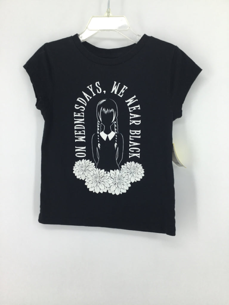 Wednesday's Girl Child Size 4 Black T-shirt - girls