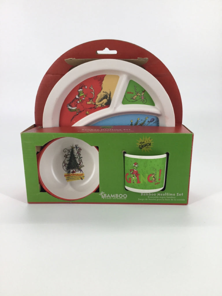 The Grinch Bamboo Mealtime Set