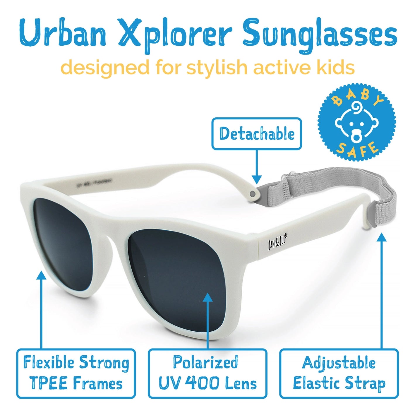 Jan & Jul - Urban Xplorer Sunglasses (6m-2y) - Black