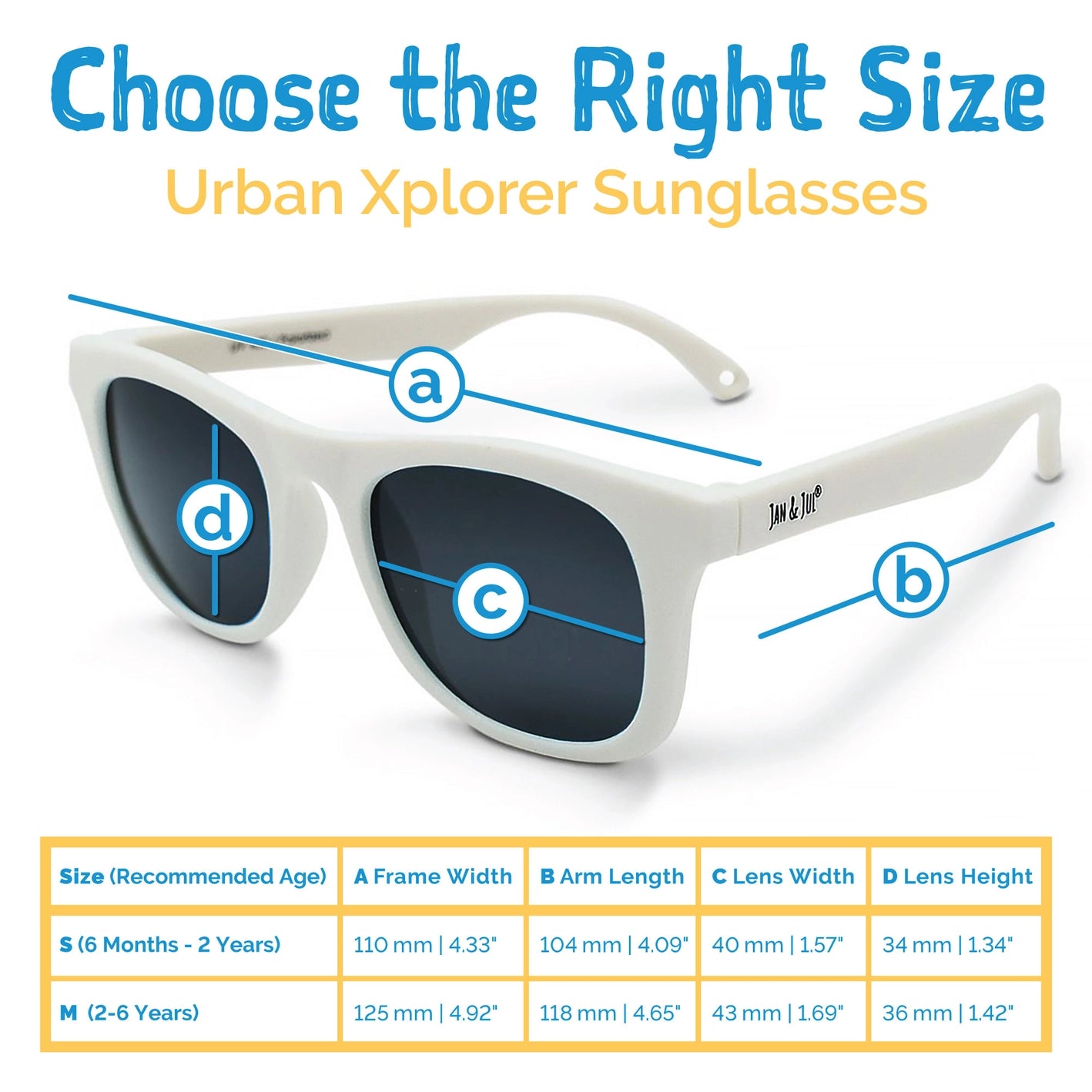 Jan & Jul - Urban Xplorer Sunglasses (6m-2y) - White