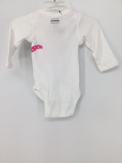 Kakabaka Child Size Newborn White Valentine's Day Dinosaur Onesie