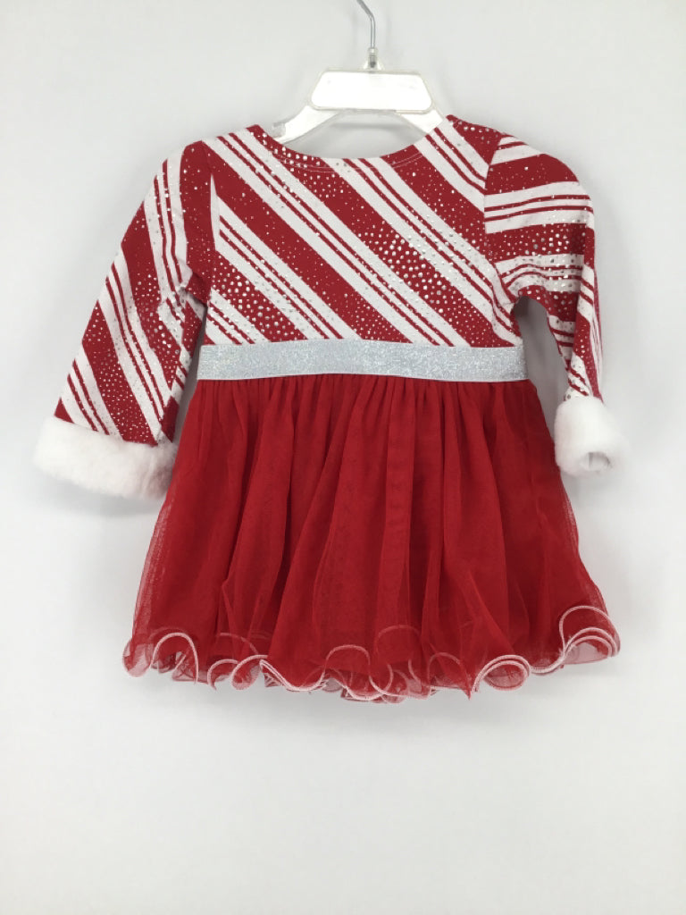 Bonnie Baby Child Size 12 Months Red Christmas Dress