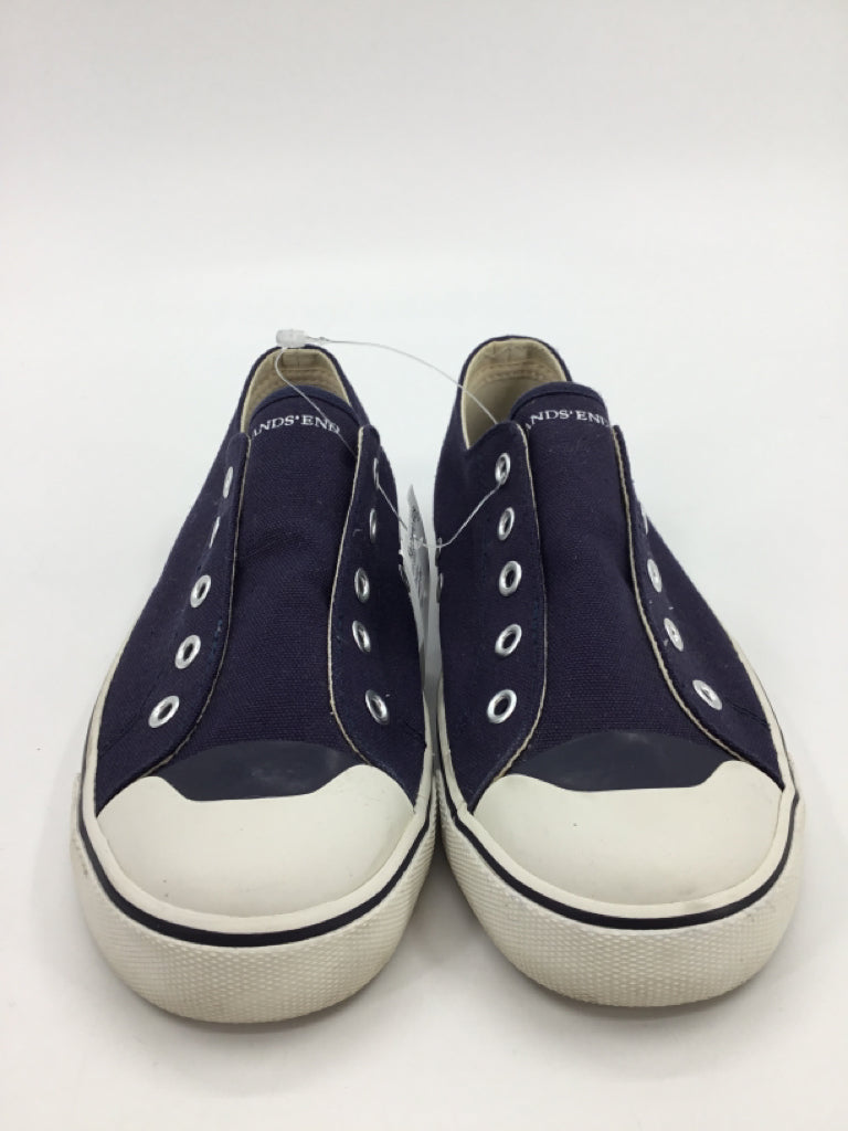 Lands' End Child Size 3 Youth Navy Sneakers