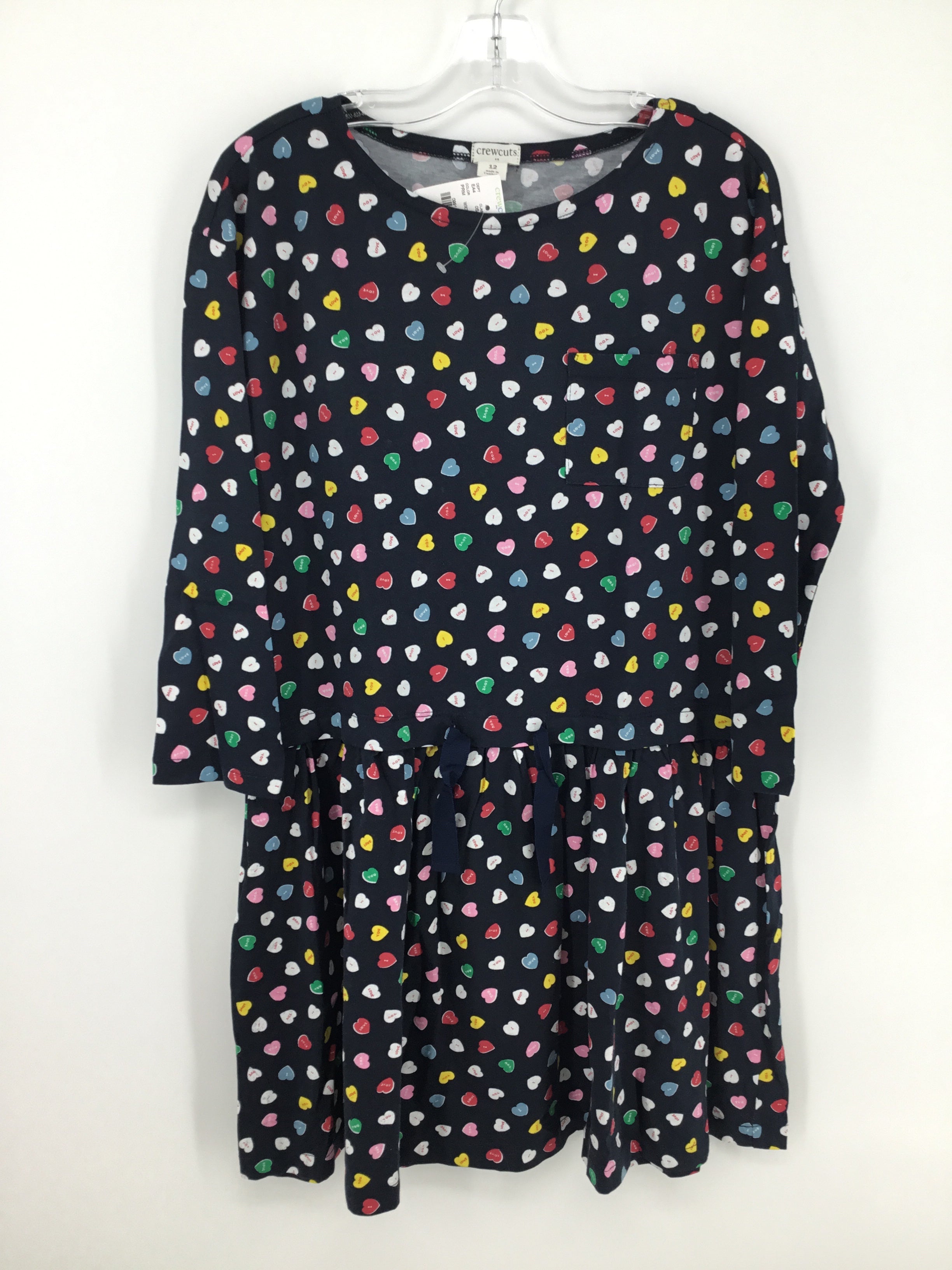 Crewcuts Child Size 12 Navy Valentine's Day Dress