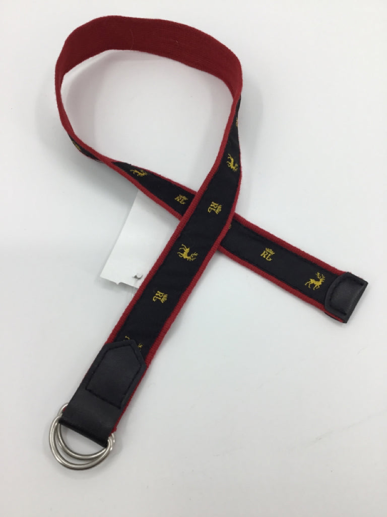 Ralph Lauren Child Size 18 Months Black Print Belt/Suspenders