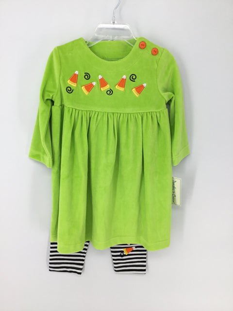 Peaches N Cream Child Size 2 Green Halloween Outfit